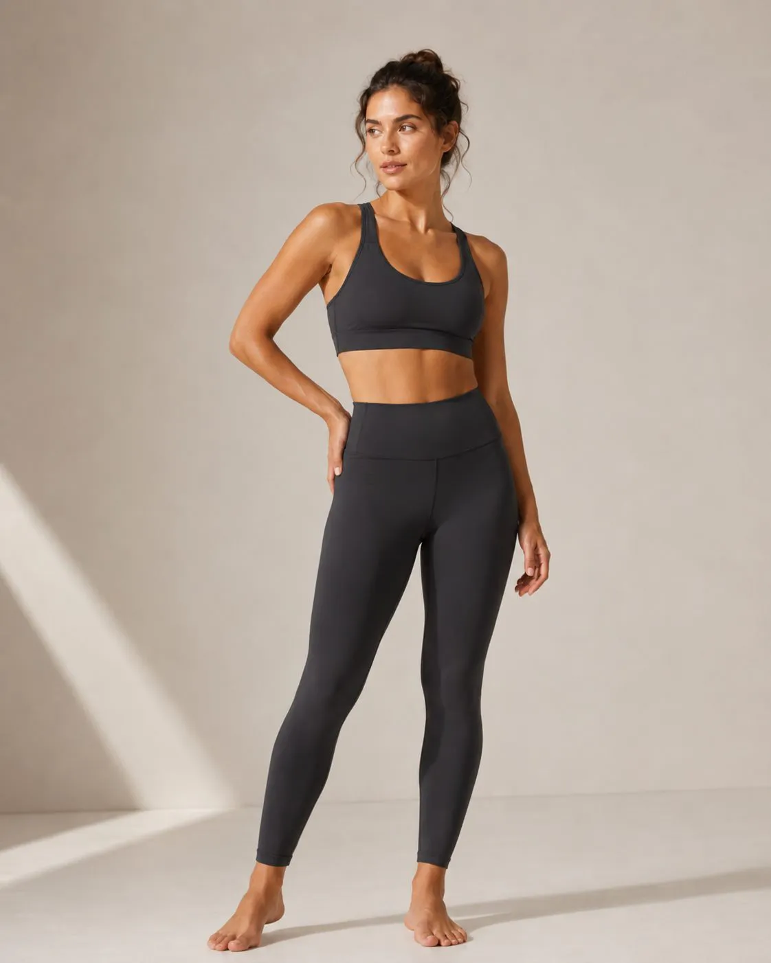 Custom seamless high waist yoga leggings sample for private label production