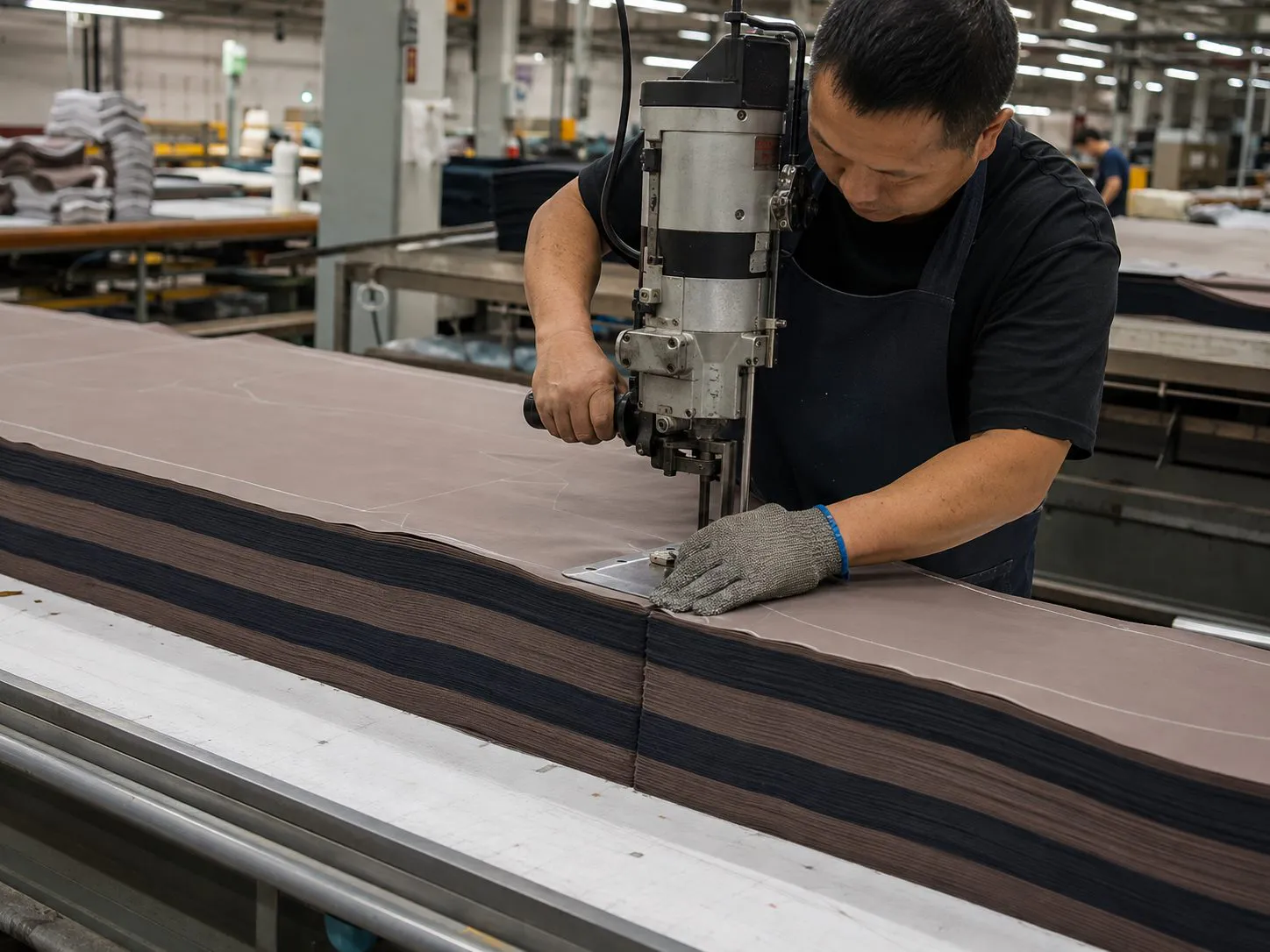 Cutting the fabric